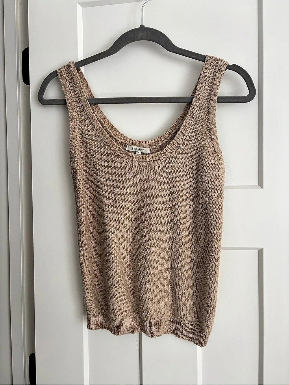 Z Supply Knit Tank Top in Brown Size Small Like New